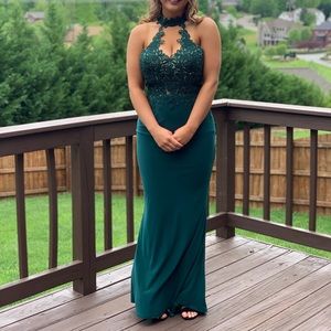 Emerald Green Prom Dress